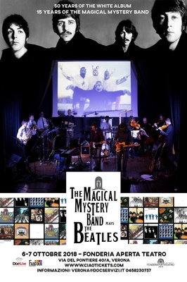 THE MAGICAL MYSTERY BAND meets THE ORCHESTRA and plays THE BEATLES - Sabato 6 ottobre 2018, ore 21.00
Domenica 7 ottobre 2018, ore 18.00
