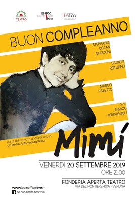 BUON COMPLEANNO MIMI' - 20 settembre 2019 ore 21.00