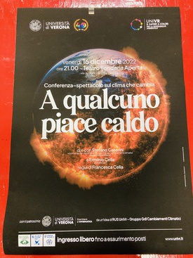 A QUALCUNO PIACE CALDO - Conferenza spettacolo sul clima che cambia - 16 DICEMBRE 2022 ORE 21.00