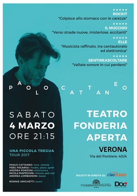 PAOLO CATTANEO - sabato 4 marzo, ore 21.15