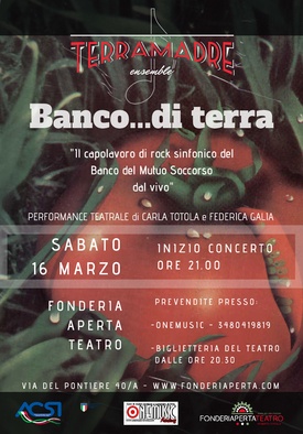 TERRAMADRE ENSEMBLE in BANCO DI TERRA - 16 marzo 2019