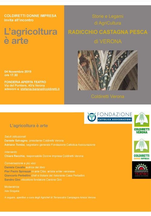 L’AGRICOLTURA È ARTE - Lunedì 4 novembre 2019 ore 17.30