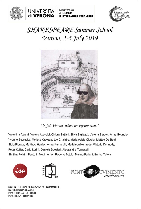 SHAKESPEARE Summer School in Verona, Italy, 1-5 July 2019 - 1-5 July 2019