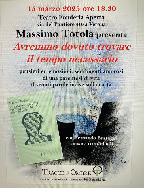 AVREMMO DOVUTO TROVARE IL TEMPO NECESSARIO - 15 MARZO 2025